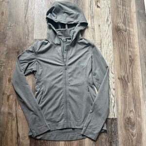 Lululemon athletica Wander Hooded Jacket Grey Heather Slate Zip Size 6